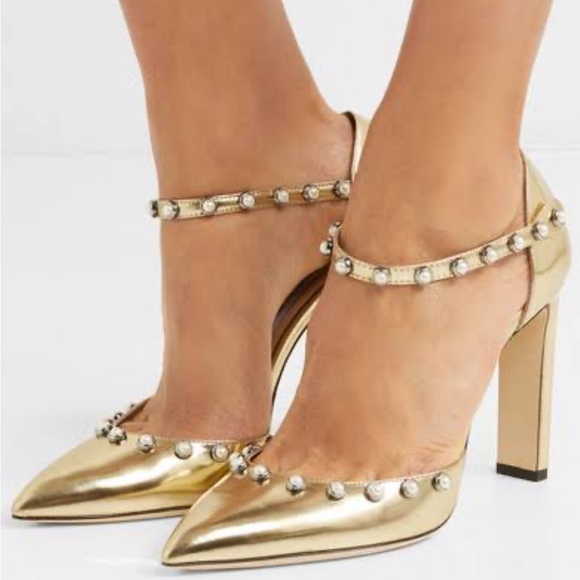 Jimmy Choo Gold Heels - Picture 7 of 7